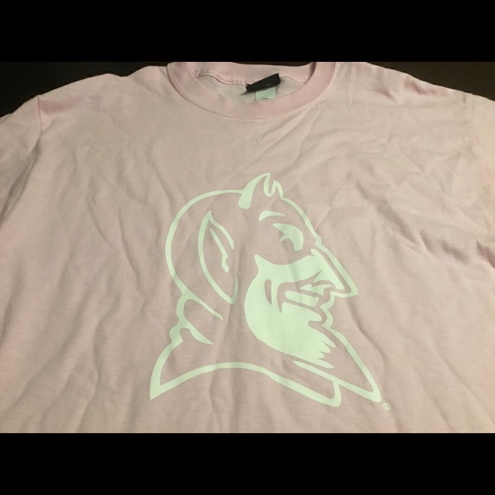 Duke University Logo Women’s T-shirt Pink Size L
